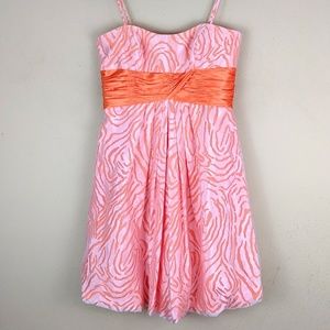 David's Bridal Party Dress Bridesmaid Bubble Hem 6